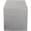 DII, Serie da Cucina in Chambray, Collezione da Tavolo, Runner da Tavolo, 36 x 183 cm, Colore: Grigio