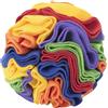 DONGKER Sniffing Ball per Cani,6/8 Giocattolo Palla da Snuffle per Cane Lavabile Giocattoli Puzzle per Animali Addestramento e Giochi Interattivi (7.9, arcobaleno)