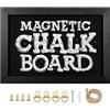 Okydoky Lavagna Magnetica con Cornice in Legno, Scrivere con Gesso, da Appendere Verticalmente o Orizzontalmente, Lavagna Magnetica, con Corda di Canapa per Appendere, 22 * 32 cm, HB-BK-2232