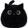 eamve Peluche a forma di gatto, 40 cm, giocattolo di peluche a forma di gatto nero, morbido cuscino peluche per bambini, compleanno, Natale, decorazione per la casa, regalo per bambole