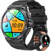 LEMFO Smartwatch Uomo, 1.43 AMOLED Orologio Smart Watch con Bluetooth Chiamate, 100+ Modalità Sport Smartwatch 400mAh Fitness IP68 Sportivo Contapassi Cardiofrequenzimetro/SpO2/Sonno per Android IOS