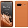 kwmobile Cover per Google Pixel 7a Custodia - Back Case per Smartphone in Silicone TPU - Protezione Gommata - albicocca calda