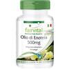 Fairvital | L'olio di enotera 500mg - per 45 giorni - alto dosaggio - 90 capsule - ricco di GLA