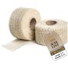 Creative Deco Set di 2 Rotoli 5 cm x 5 m | Nastro Bianco in Rotolo | Nastro di Iuta | Tessuto Materiale Bianco | Decorazione per Matrimoni Feste | Nastri Confezioni Regalo Bricolage Arte Artigianato