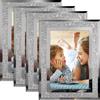 FWEEK Set di 4 Cornice Foto 10 X 15 cm, Cornice Glitterata, Cornice in Vetro per Case, Uffici, Foto Di Nozze, Regalo, Orizzontale o Verticale