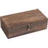 MytaYt Scatola Legno Con Coperchio Scatola Non Trattata Naturale Scatole Di Legno 20 x 10 x 6 cm Marrone Scatola In Legno Portaoggetti Multiuso