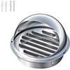 Qrity Griglia di Ventilazione Griglia di Ventilazione A Sfera, Cappa di Scarico Dell'Aria a Parete in Acciaio Inox, 70mm