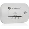 Smartwares FGA-13081FR- Rilevatore di monossido di carbonio, 10 anni, batterie da 3 anni, con spia luminosa e pulsante di test