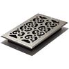 Decor Grates, SP610W-NKL, griglia di ventilazione a parete/soffitto, 15 cm x 30 cm, motivo a spirale, finitura nichel spazzolato