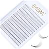 EMEDA 280 pcs 10D Estensioni Ciglia a Grappolo Russo 0,07mm D Curl Mixed 8-14mm Estensioni ciglia volume 10D Premade Ciglia Fans D curl Individual Cluster Lash Extensions (10D 0.07-D-mix)