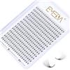 EMEDA 280 pcs 20D Estensioni Ciglia a Grappolo Russo 0,05mm D Curl 10mm Estensioni ciglia volume 20D Premade Ciglia Fans D curl Individual Cluster Lash Extensions (20D 0.05-D-10mm)