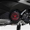 labelbike Adesivi 3D Moto Carter Compatibile con Yamaha | TMAX 500-530 2001-2016, Scooter Protezione in Resina, Antigraffio, Decorazione, Rosso Carbonio, Made in Italy