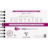 Clairefontaine 976049C - Album a spirale fontana extra bianca, 12 fogli di carta acquerello extra bianca, 100% cotone, grana fine, qualità professionale, 12 x 18 cm, 300 g