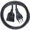Brennenstuhl, Prolunga in plastica 10A 3m nero H05VV-F 3G1,0 *IT*
