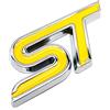 Richard'sJDM 2 adesivi per auto Focus ST Emblem ST Trunk Emblem ST (giallo)