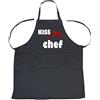 Petitebelle Kiss The Chef - Grembiule unisex per bambini, colore: Nero