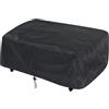 bruwaa Copertura protettiva per Plancha, dimensioni 80 x 60 x 25 cm, impermeabile e resistente, facile da installare con coulisse, copertura universale per Plancha | Fornello a gas | Barbecue all'aperto