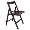 Aranaz MUEBLEAR 19016 - Sedia pieghevole bassa, in legno, 43 x 46 x 79 cm wengé