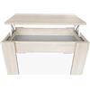 mattfy caffè e tè sollevabile, tavolino da Salotto o Sala da Pranzo, Dimensioni: 90 cm (Larghezza) x 50 cm (profondità) x 46 (Altezza), Legno Melamina, Cambria, 90 x 50 x 46/57 cm