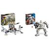 LEGO 75345 Star Wars Battle Pack Clone Troopers Legione 501, Modellino Da Costruire & 75370 Star Wars Mech di Stormtrooper, Modello di Action Figure Costruibile con Parti Snodabili