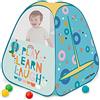 DQB DeQUBE Fisher Price-tenda per bambini pieghevole con disegno animali giungla-dimensioni 72 x 50 x 42 cm (Deqube 920D00174)