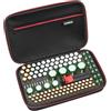 RLSOCO Organizer Batterie con Tester Incluso - Custodia Grande Organizer per Batteria - Contenitore Compatto per 120 Batteria AAA, AA, C, 9V | Organizzatrice con YKK cerniera(Batterie non incluse)