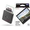 Fujifilm Instax Link WIDE Mocha Grey | Stampante compatta per smartphone & pellicola istantanea instax WIDE Bordo nero, confezione da 10 scatti