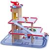 COIL Garage di Legno per Bambini con Ascensore - Garage Macchine Per Bambini - Gioco di Legno per Bambini con Macchinina e Accessori - Garage Per Auto