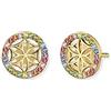 Engelsrufer Orecchini da donna a forma di fiore della vita in argento sterling - chiusura a, Ø 10 mm, Argento sterling, Nessuna pietra preziosa