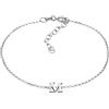Elli Armband Damen Anhänger Buchstabe M Basic in 925 Sterling Silber