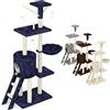 Beltom® TIRAGRAFFI PER GATTI 140 CM GIOCO PARCO GIOCHI CUCCIA GATTO GRAFFIATOIO SISAL ALBERO TIRA GRAFFI PALESTRA - Blu