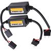 Shanrya 2 pezzi Decoder LED anti-sfarfallio per cruscotto auto, cancellatore di codici di errore e guasti per H7 DC 9V-16V