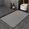 keephen Tappetino da bagno in pietra diatomite Tappetino da bagno in gomma antiscivolo antimuffa ad asciugatura rapida Tappetino da bagno in pietra assorbente ovale diatomacea morbida