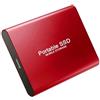 MIKLOO 4 TB HDD esterno USB 3.0 portatile HDD Hard Drive per PC, computer portatile, Mac, telefoni (4to-rosso)