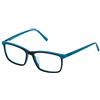 STING VST107540AHV Occhiali, Shiny Black Turquoise, 54/16/140 Uomo