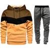 LDZYXY Tuta Uomo Completa Cotone Set felpa da uomo con Cappuccio Unisex Abbigliamento Sportivo Tute da Ginnastica Uomo da jogging Tuta Felpa con Cappuccio e Pantaloni Caldo Felpa (AG, XXL)