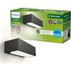Philips LED Stratosphere Ultra Efficiente Lampada a Parete per Esterni, Luce Bianca Fredda, 3.8W, IP44, Antracite