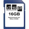 DSP Memory Scheda di memoria da 16 GB per Nikon D3200