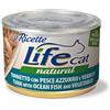 Life Cat Le Ricette Natural Tonnetto Pesce Azzurro Verdure 150 gr Scatoletta Gatti