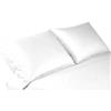 SpazioTessile Coppie Federe Flanella Tinta Unita 100% Cotone Made in Italy (Coppia Federe 50x80, Bianco)