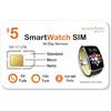 SpeedTalk Mobile Scheda SIM Smart Watch prepagata da $5 per smartwatch e dispositivo di monitoraggio per bambini - SIM di monitoraggio Micro-Nano per bambini compatibile con moduli LTE 5G 4G - Servizio di 30 giorni