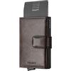 VULKIT Porta carte di credito Rfid Blocking in pelle con striscia magnetica e tasche per banconote Portafoglio da uomo sottile pop-up