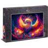 Ulmer Puzzleschmiede - Puzzle da 1000 Pezzi 'Phoenix' - Il Mitico Uccello Come Motivo della Collezione Farben & Fantasy - Qualità Made in Germany