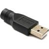 System-S Adattatore DC 20 V 5,5 x 2,5 femmina a USB 2.0, cavo nero