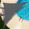 Amazon Brand - Umi UMI Vela Ombreggiante Impermeabile 3x3x4,25m Triangolare Tenda a Vela Protezione Raggi UV 98% Tenda Parasole per Esterno Giardino Terrazzo - Antracite