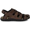 Geox Sandali da Uomo Strada Sportivi, Marrone Scuro, 39 EU
