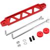 JNNJ Alluminio Batteria Dell'auto Tie down Bracket, Batteria Dell'auto Tie down Mount Staffa Tenere Lock Anodizzato, Batteria Di Alluminio Resistente Dell'automobile Tie Giù La Staffa(Rosso)