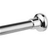 Tiemlet Asta telescopica per tenda da doccia, 74 - 255 cm, asta doccia senza fori e antiruggine, per bagno, finestre