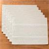 Wracra Tovagliette Americane Lavabili, 30 x 45 cm, Set di 6 Pezzi Riutilizzabile Tovagliette da Tavolo in Cotone Lino, Resistenti al Calore Durevole per Cucina e sala da pranzo (Beige)