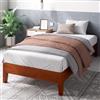 Zinus Wen Letto 80x190 cm - Struttura letto 30 cm di altezza - Struttura letto a piattaforma in legno deluxe con supporto a doghe in legno - Marrone